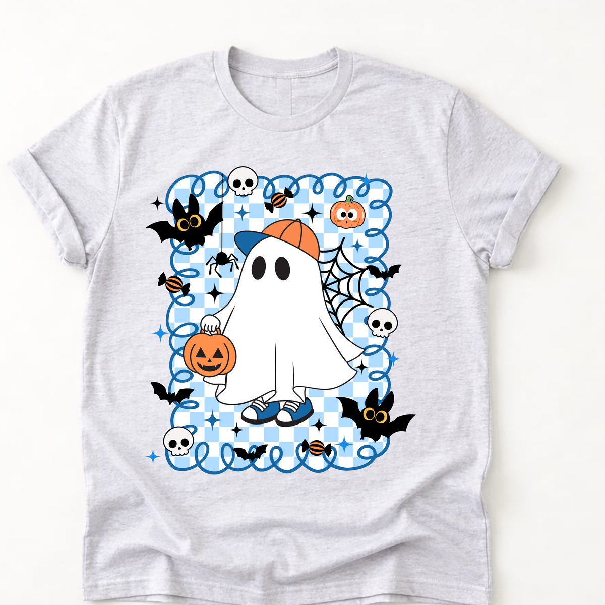 Boys Retro Halloween Ghost T-Shirt | Spooky Kids Tee