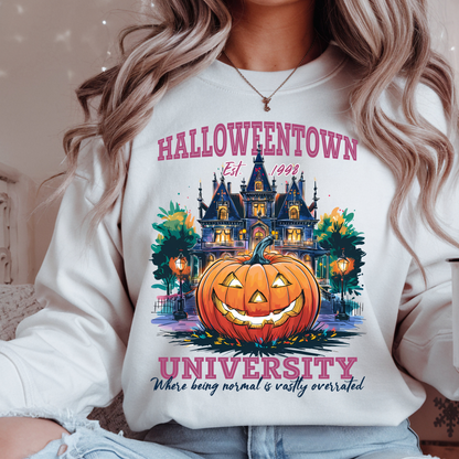 Halloweentown University Crewneck | Halloween Movie Inspired Sweatshirt | Spooky Fall Graphic Pullover | Unisex Halloween Crewneck