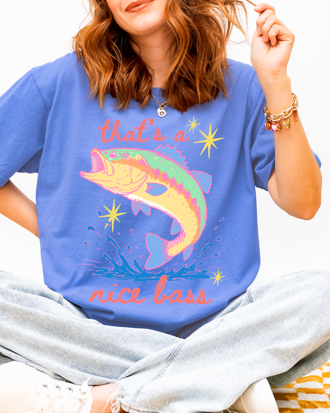 That’s A Nice Bass Shirt, Funny Fishing Tee, Retro Bass Fishing Shirt, Cute Graphic Tee, Summer Lake Shirt