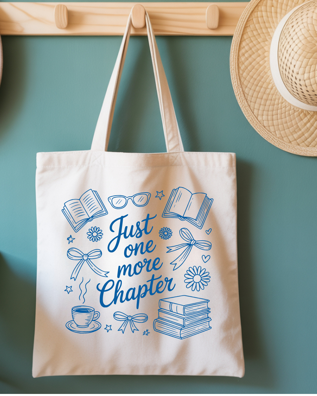 Just One More Chapter Tote Bag