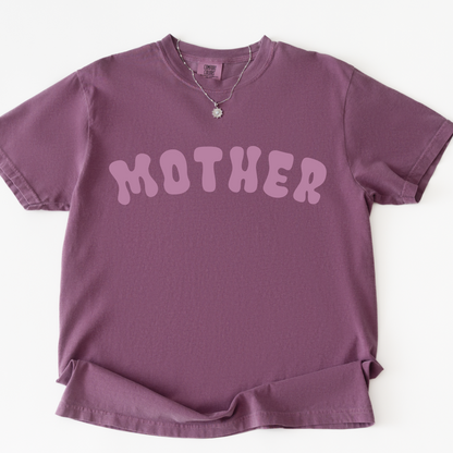 Mother Retro Bubble Tee | Comfort Colors Graphic T-Shirt | Trendy Mother’s Day Shirt | Colorful Mom Tee