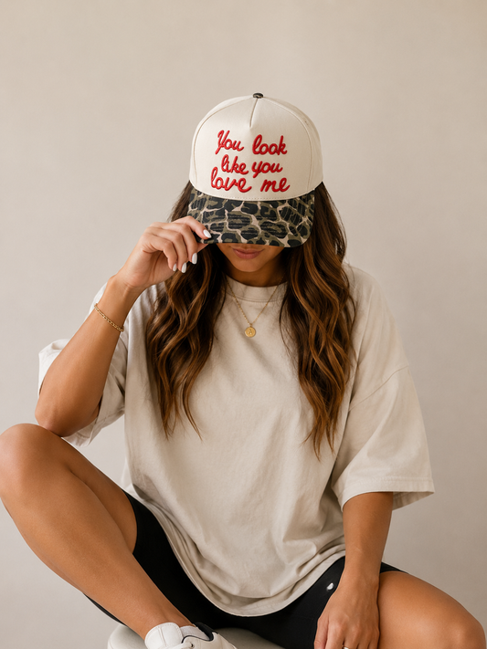 You Look Like You Love Me Trucker Hat | Leopard Print Snapback Hat | Western Country Concert Hat | Trendy Women’s Cap