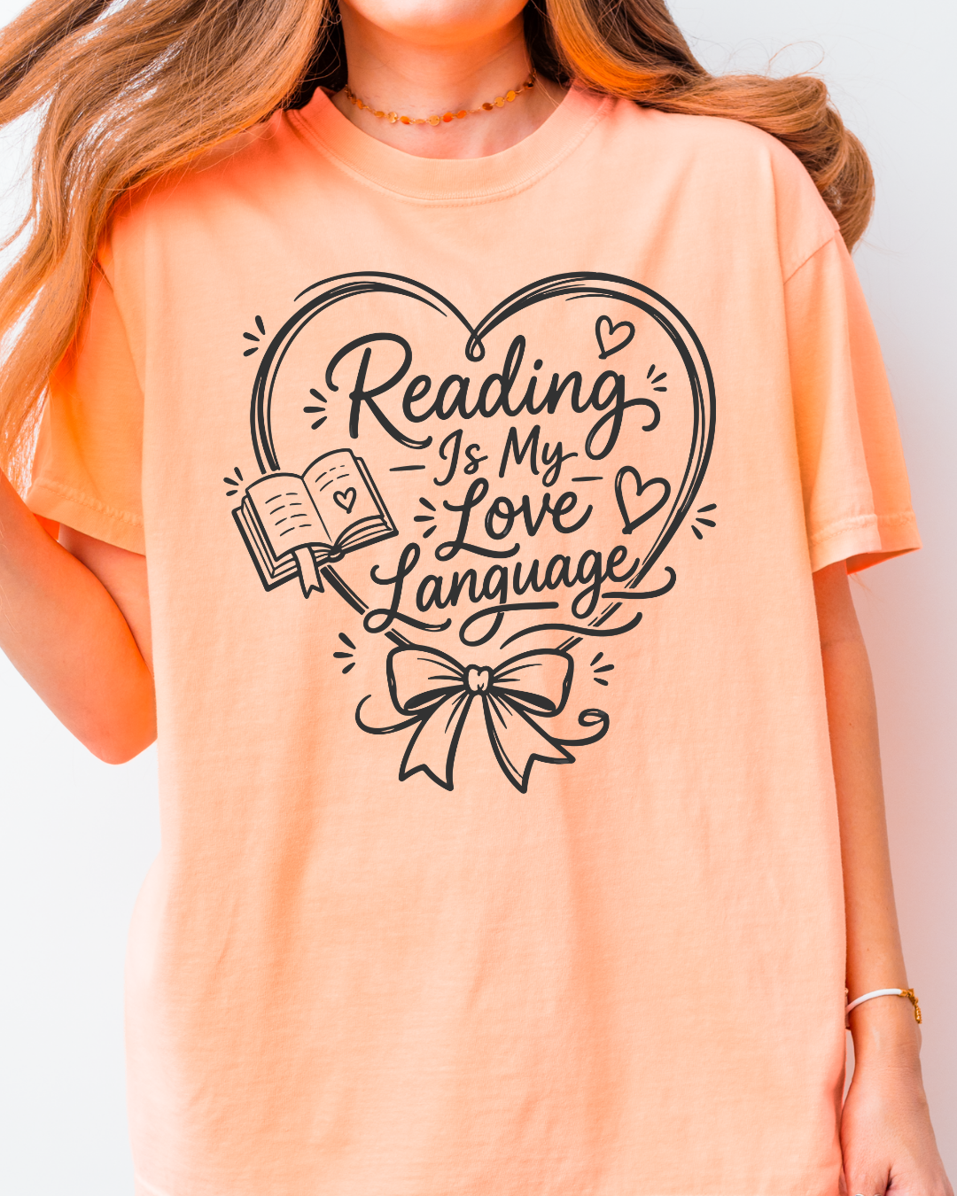 Reading Is My Love Language Shirt | Book Lover Graphic Tee | Reader Gift | Book Club Shirt | Cozy Bookish Apparel