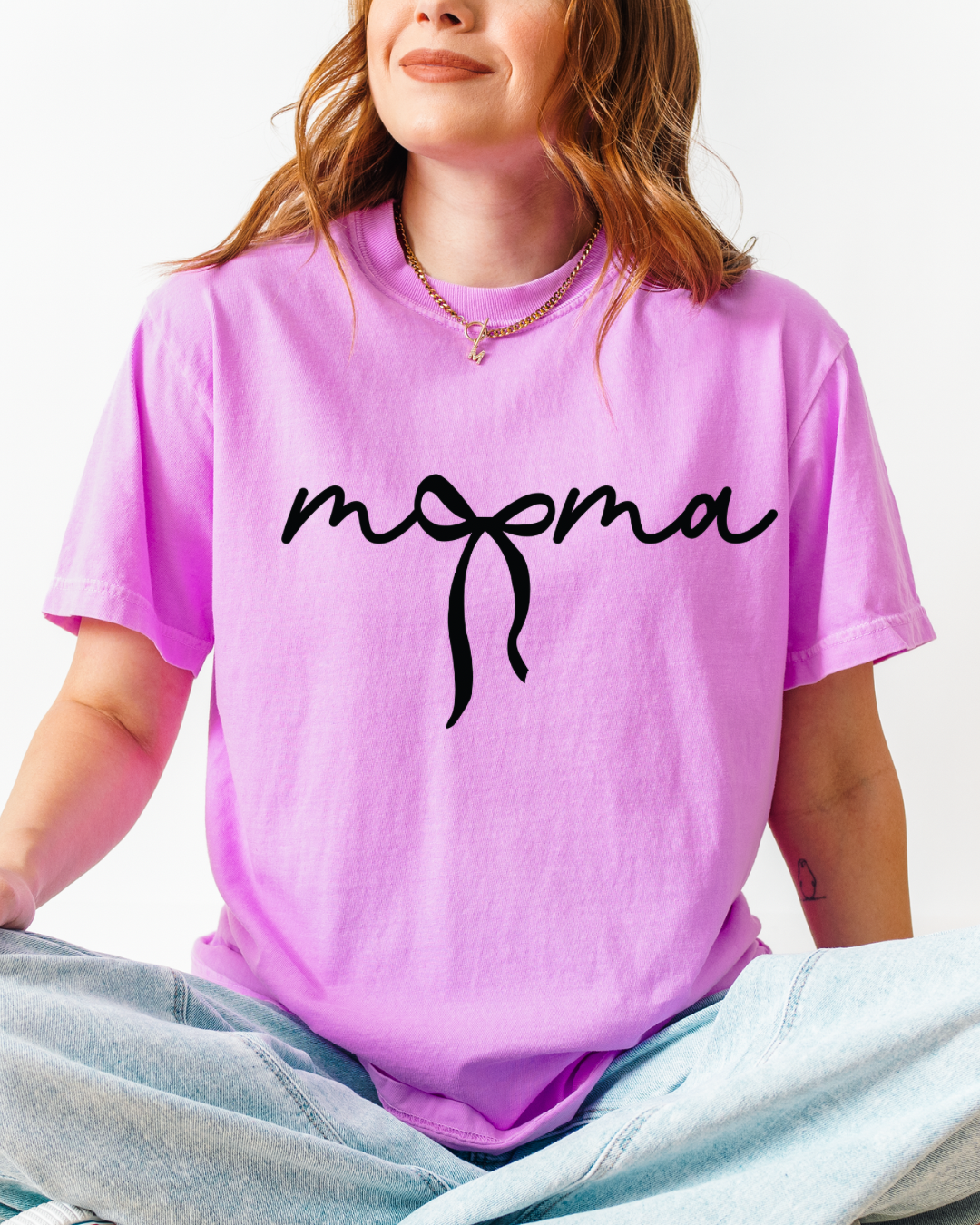 Mama Bow Graphic Tee | Minimalist Mom Shirt | Coquette Mama T-Shirt | Cute Mother’s Day Gift | Trendy Script Mom Tee | Comfort Colors Shirt
