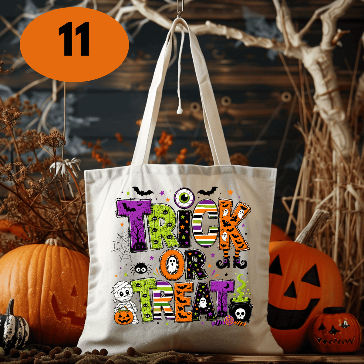 Kids Halloween Trick-or-Treat Bag | 15 Designs to Choose From | Personalization Option