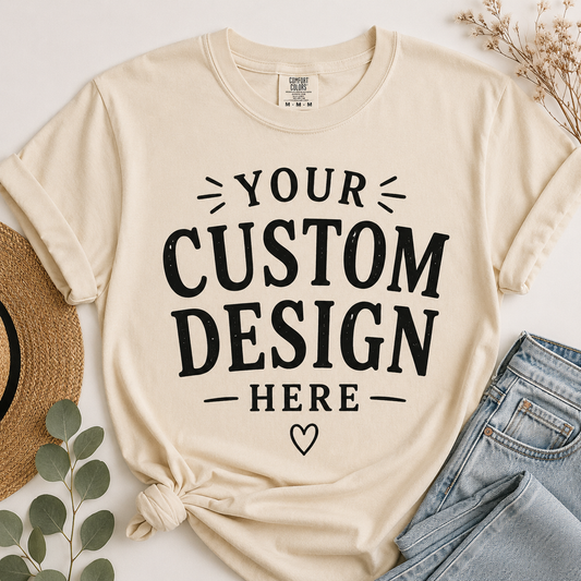 Custom Adult T-Shirt | Personalized Graphic Tee | Your Custom Design, Text or Logo