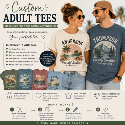 Custom Adult T-Shirt | Personalized Graphic Tee | Your Custom Design, Text or Logo